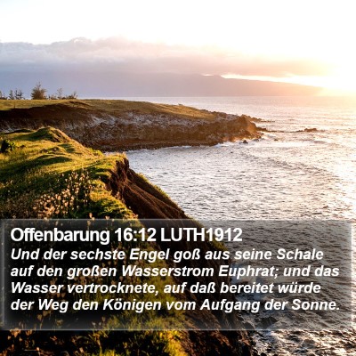 Offenbarung 16:12 LUTH1912 Bible Verse Image