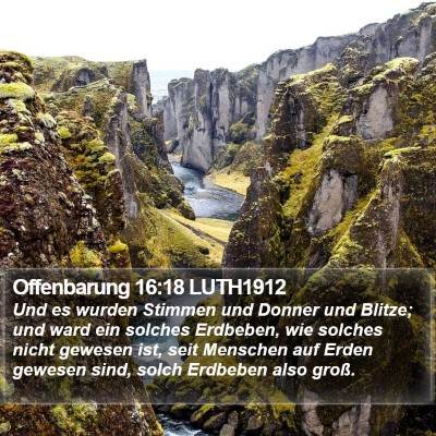Offenbarung 16:18 LUTH1912 Bible Verse Image