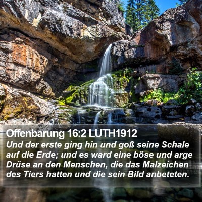 Offenbarung 16:2 LUTH1912 Bible Verse Image