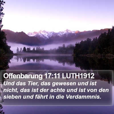 Offenbarung 17:11 LUTH1912 Bible Verse Image