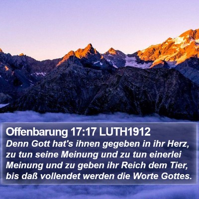 Offenbarung 17:17 LUTH1912 Bible Verse Image
