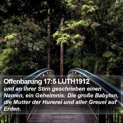 Offenbarung 17:5 LUTH1912 Bible Verse Image