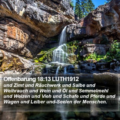 Offenbarung 18:13 LUTH1912 Bible Verse Image