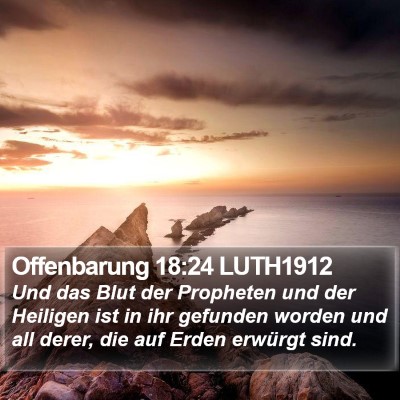 Offenbarung 18:24 LUTH1912 Bible Verse Image