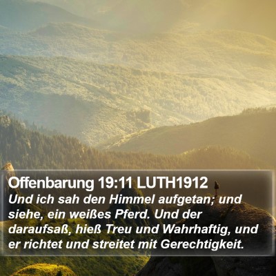 Offenbarung 19:11 LUTH1912 Bible Verse Image