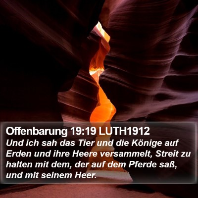 Offenbarung 19:19 LUTH1912 Bible Verse Image