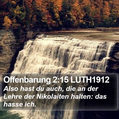 Offenbarung 2:15 LUTH1912 Bible Verse Image