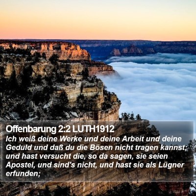 Offenbarung 2:2 LUTH1912 Bible Verse Image