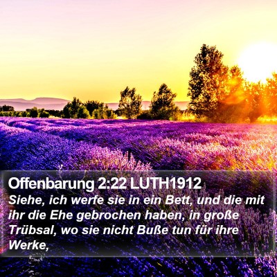 Offenbarung 2:22 LUTH1912 Bible Verse Image