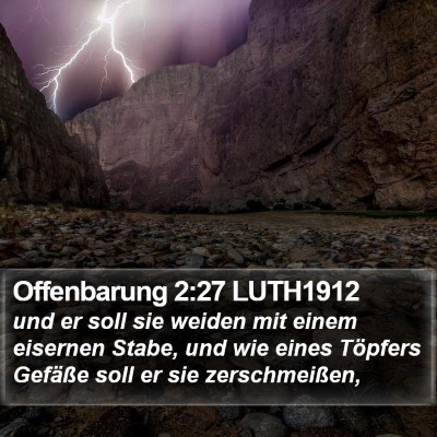 Offenbarung 2:27 LUTH1912 Bible Verse Image