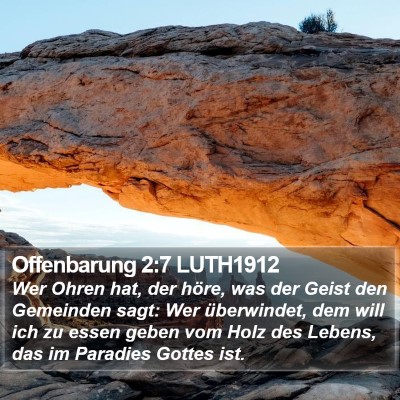 Offenbarung 2:7 LUTH1912 Bible Verse Image