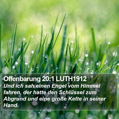 Offenbarung 20:1 LUTH1912 Bible Verse Image