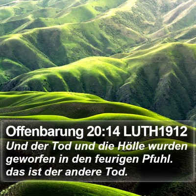 Offenbarung 20:14 LUTH1912 Bible Verse Image
