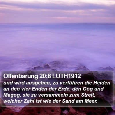 Offenbarung 20:8 LUTH1912 Bible Verse Image