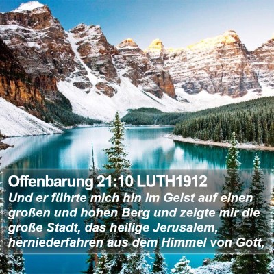 Offenbarung 21:10 LUTH1912 Bible Verse Image