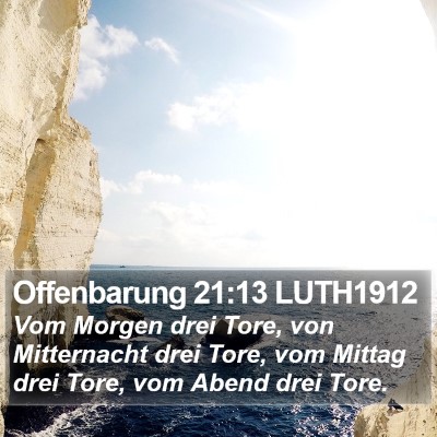 Offenbarung 21:13 LUTH1912 Bible Verse Image