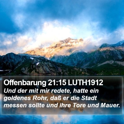 Offenbarung 21:15 LUTH1912 Bible Verse Image