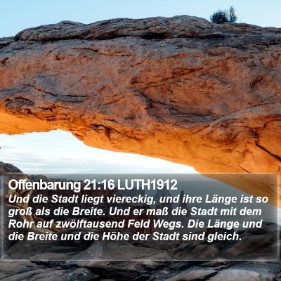 Offenbarung 21:16 LUTH1912 Bible Verse Image