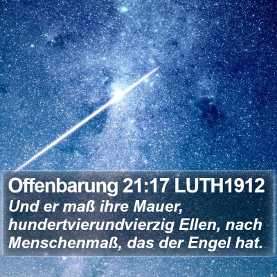Offenbarung 21:17 LUTH1912 Bible Verse Image