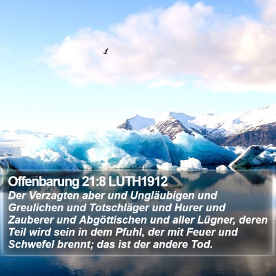 Offenbarung 21:8 LUTH1912 Bible Verse Image