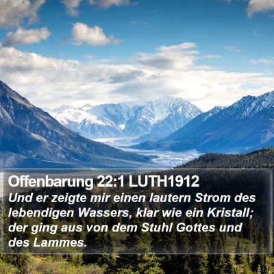 Offenbarung 22:1 LUTH1912 Bible Verse Image