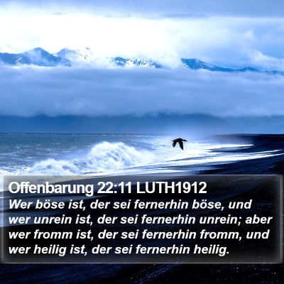 Offenbarung 22:11 LUTH1912 Bible Verse Image