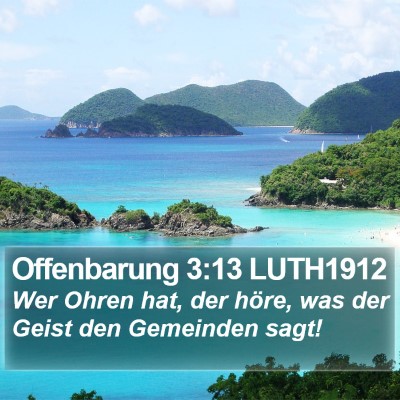 Offenbarung 3:13 LUTH1912 Bible Verse Image