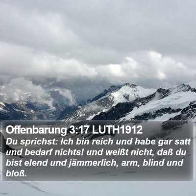 Offenbarung 3:17 LUTH1912 Bible Verse Image