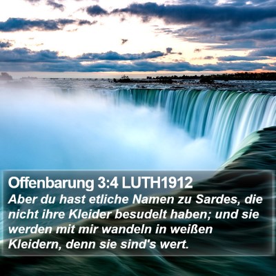 Offenbarung 3:4 LUTH1912 Bible Verse Image