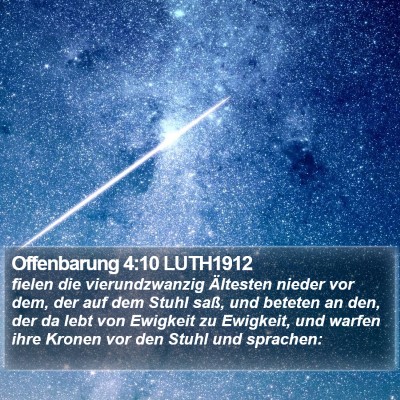 Offenbarung 4:10 LUTH1912 Bible Verse Image