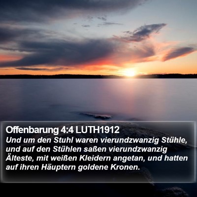 Offenbarung 4:4 LUTH1912 Bible Verse Image