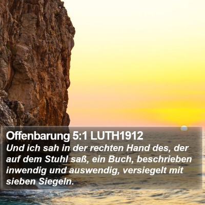 Offenbarung 5:1 LUTH1912 Bible Verse Image