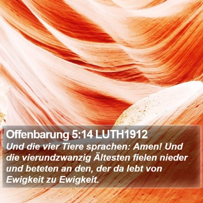 Offenbarung 5:14 LUTH1912 Bible Verse Image
