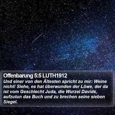 Offenbarung 5:5 LUTH1912 Bible Verse Image