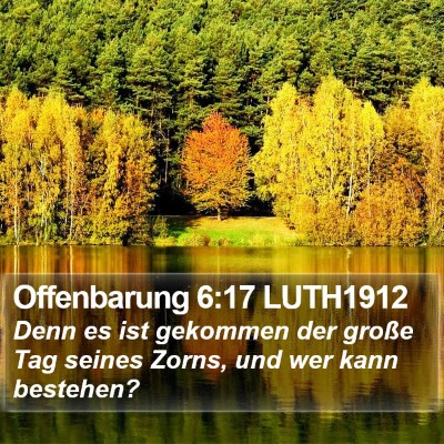 Offenbarung 6:17 LUTH1912 Bible Verse Image