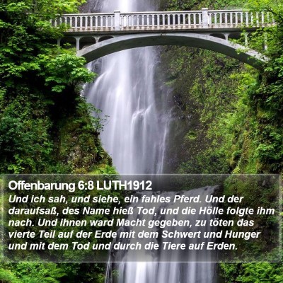 Offenbarung 6:8 LUTH1912 Bible Verse Image