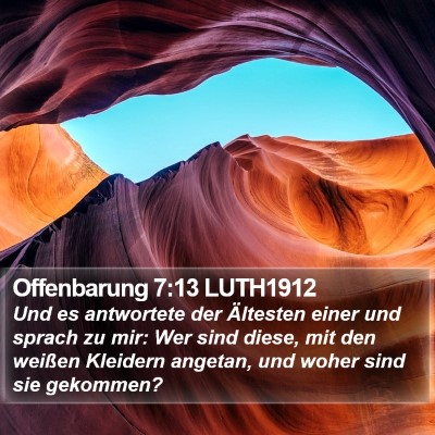 Offenbarung 7:13 LUTH1912 Bible Verse Image