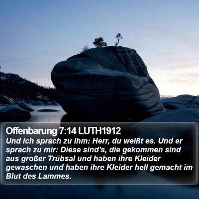 Offenbarung 7:14 LUTH1912 Bible Verse Image