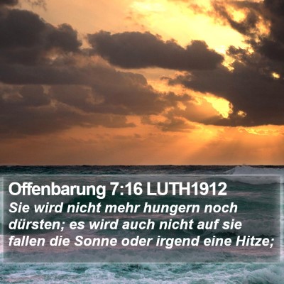 Offenbarung 7:16 LUTH1912 Bible Verse Image