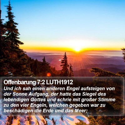 Offenbarung 7:2 LUTH1912 Bible Verse Image