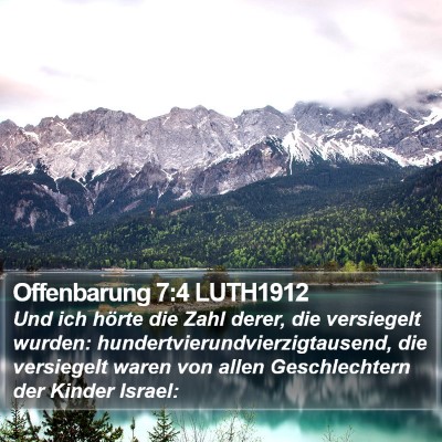 Offenbarung 7:4 LUTH1912 Bible Verse Image