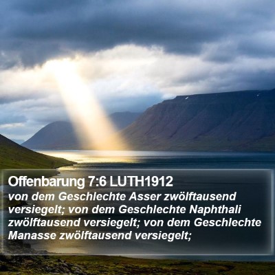 Offenbarung 7:6 LUTH1912 Bible Verse Image