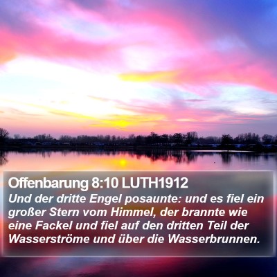 Offenbarung 8:10 LUTH1912 Bible Verse Image