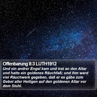 Offenbarung 8:3 LUTH1912 Bible Verse Image