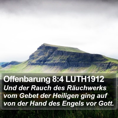 Offenbarung 8:4 LUTH1912 Bible Verse Image