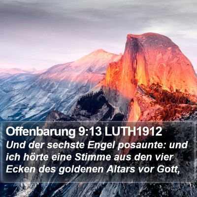 Offenbarung 9:13 LUTH1912 Bible Verse Image