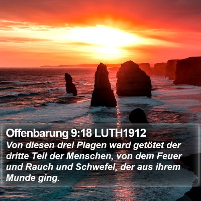 Offenbarung 9:18 LUTH1912 Bible Verse Image