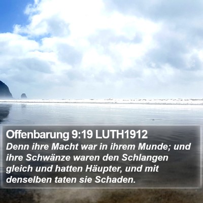Offenbarung 9:19 LUTH1912 Bible Verse Image