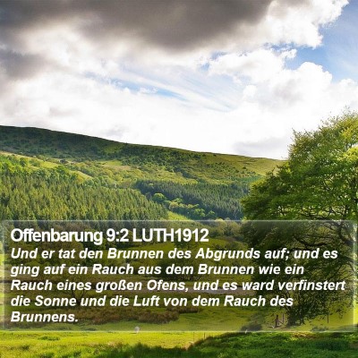 Offenbarung 9:2 LUTH1912 Bible Verse Image
