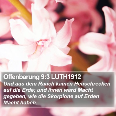 Offenbarung 9:3 LUTH1912 Bible Verse Image